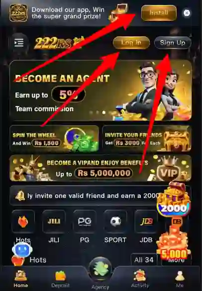 222rs game registration
